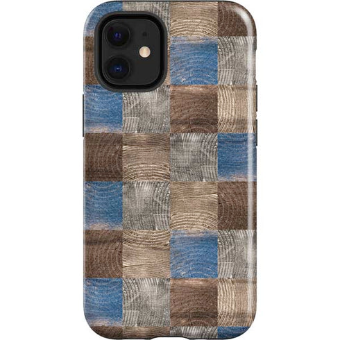 Lumber Grid iPhone 12 Mini Impact Case