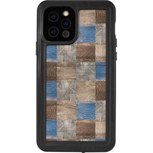 Lumber Grid iPhone 12 Pro Waterproof Case