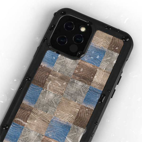 Lumber Grid iPhone 12 Pro Waterproof Case