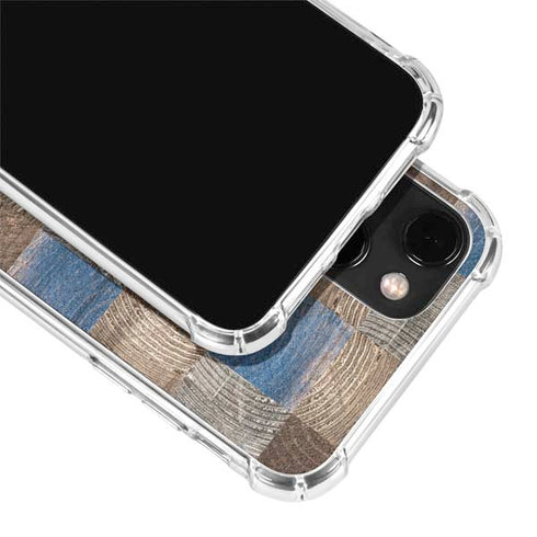 Lumber Grid iPhone 13 Mini Clear Case
