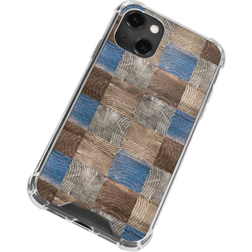 Lumber Grid iPhone 13 Mini Clear Case