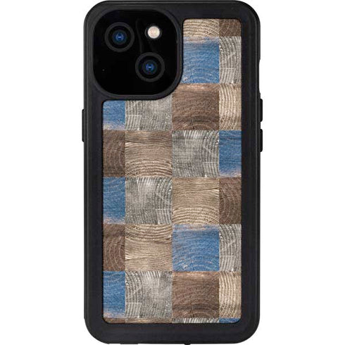 Lumber Grid iPhone 13 Mini Waterproof Case