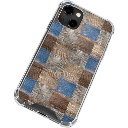 Lumber Grid iPhone 14 Clear Case