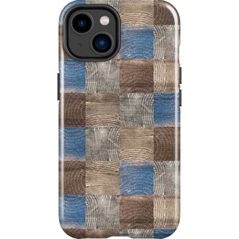 Lumber Grid iPhone 14 Plus Impact Case