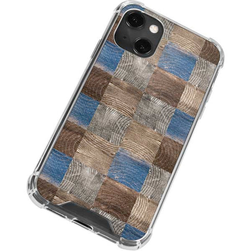 Lumber Grid iPhone 14 Plus Clear Case