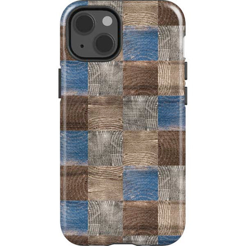 Lumber Grid iPhone 15 Impact Case