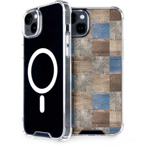 Lumber Grid iPhone 14 Plus MagSafe Case