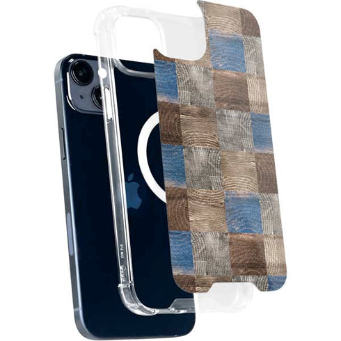 Lumber Grid iPhone 15 Plus MagSafe Case