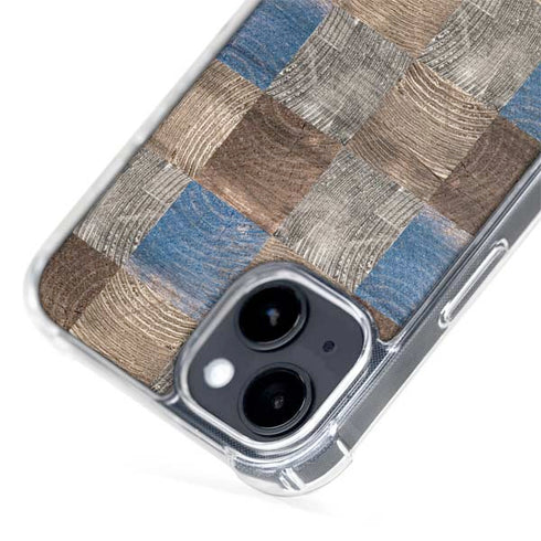Lumber Grid iPhone 15 Plus MagSafe Case