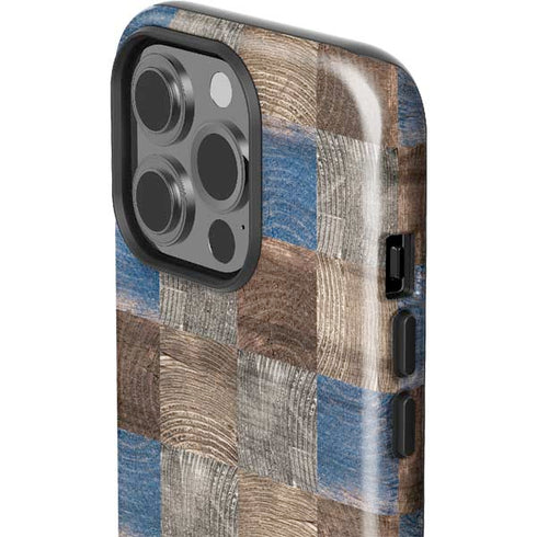 Lumber Grid iPhone 15 Pro Impact Case