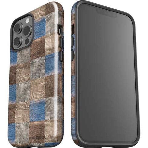 Lumber Grid iPhone 15 Pro Max Impact Case