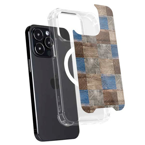 Lumber Grid iPhone 15 Pro Max MagSafe Case