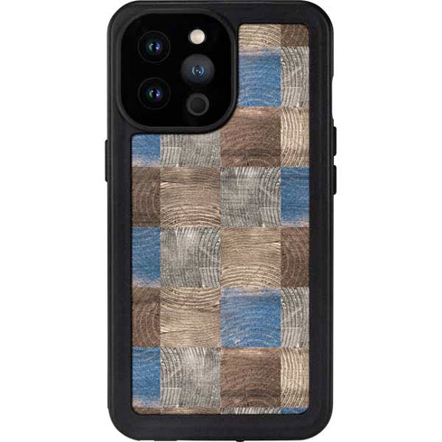 Lumber Grid iPhone 14 Pro Max Waterproof Case