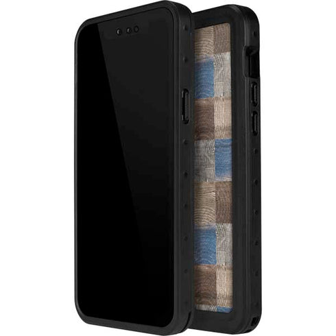 Lumber Grid iPhone 14 Pro Max Waterproof Case