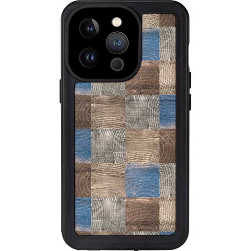 Lumber Grid iPhone 14 Pro Waterproof Case