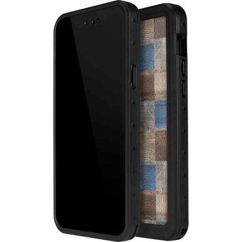 Lumber Grid iPhone 14 Pro Waterproof Case