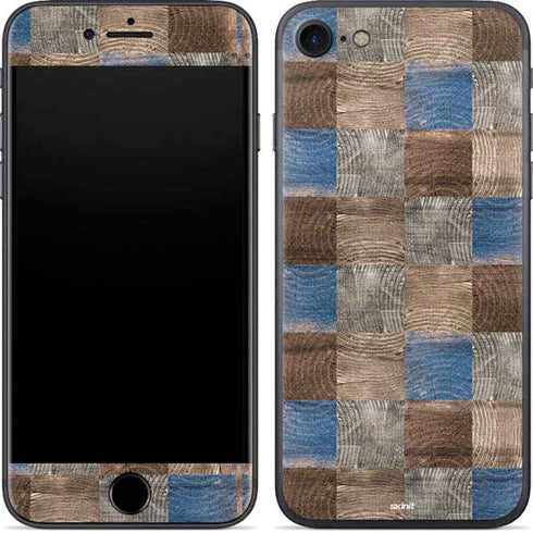 Lumber Grid iPhone 7 Skin
