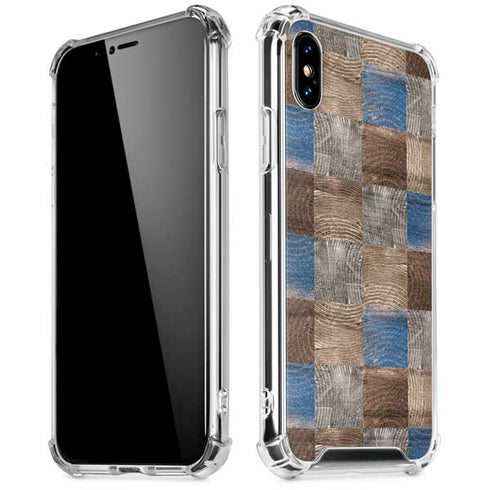 Lumber Grid iPhone XS Max Clear Case