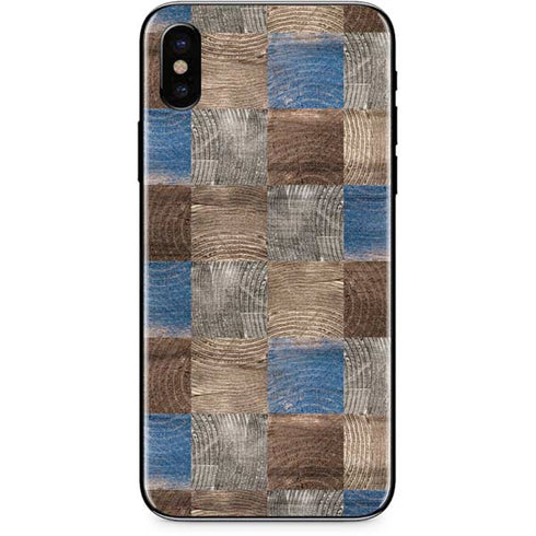 Lumber Grid iPhone XS Max Skin