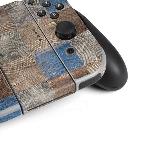 Lumber Grid Nintendo Switch OLED (2021) Skin