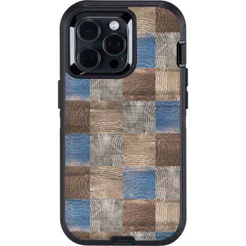 Lumber Grid Otterbox Defender iPhone Skin