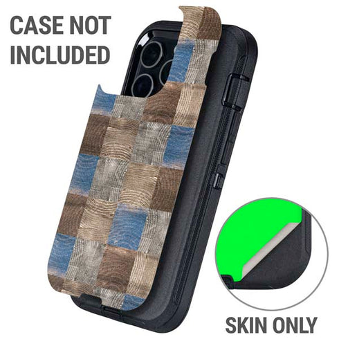 Lumber Grid Otterbox Defender iPhone Skin