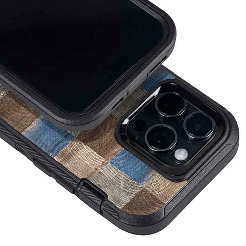 Lumber Grid Otterbox Defender iPhone Skin
