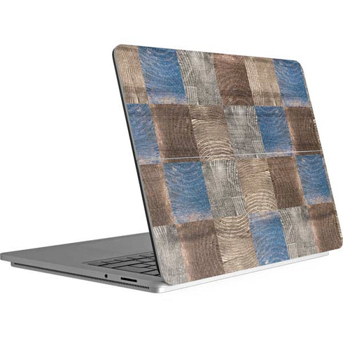 Lumber Grid Surface Laptop Studio Skin