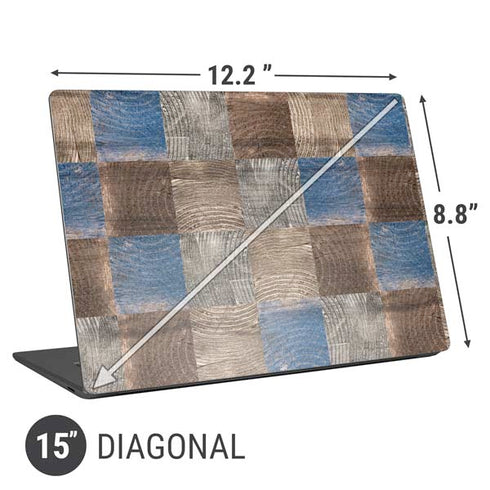 Lumber Grid Universal Laptop 15in (12.2 x 8.8in) Skin