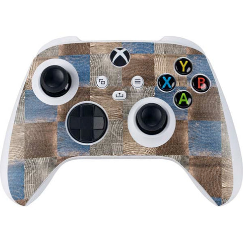 Lumber Grid Xbox Series S Controller Skin