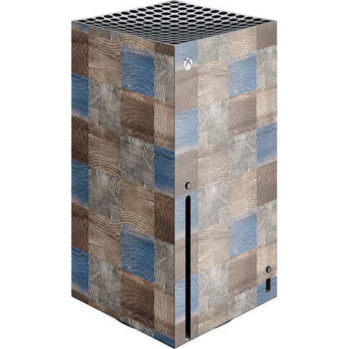 Lumber Grid Xbox Series X Console Skin