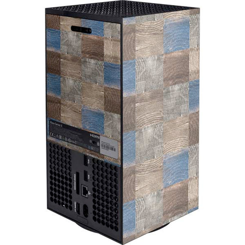 Lumber Grid Xbox Series X Console Skin