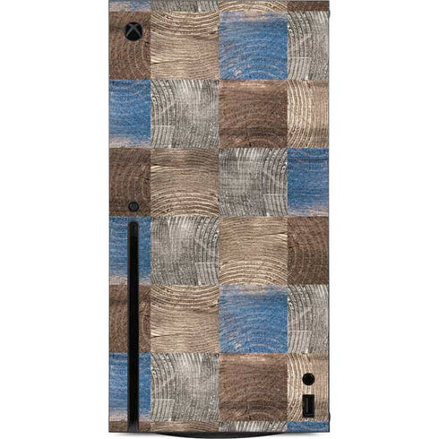 Lumber Grid Xbox Series X Console Skin