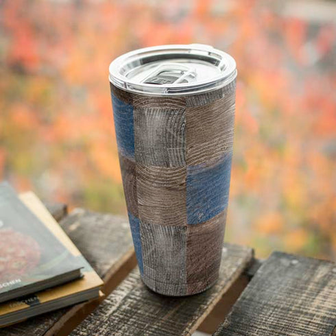 Lumber Grid Yeti 20oz Tumbler Skin
