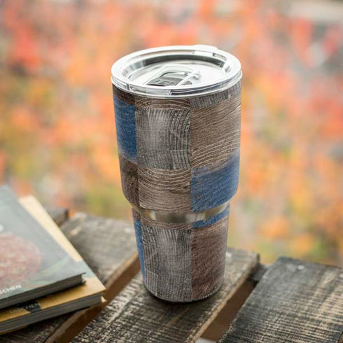 Lumber Grid Yeti 30oz Rambler Tumbler Skin