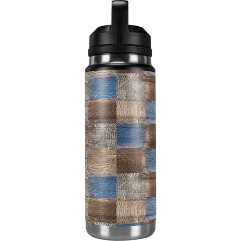 Lumber Grid YETI Rambler 26oz Bottle Skin