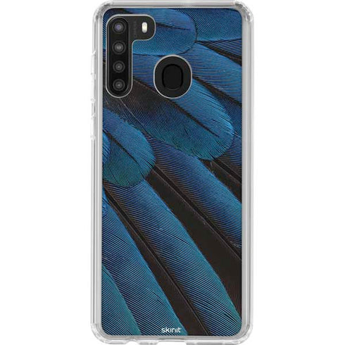 Macaw Animal Print Galaxy A21 Clear Case