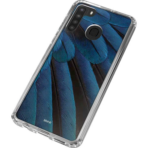 Macaw Animal Print Galaxy A21 Clear Case