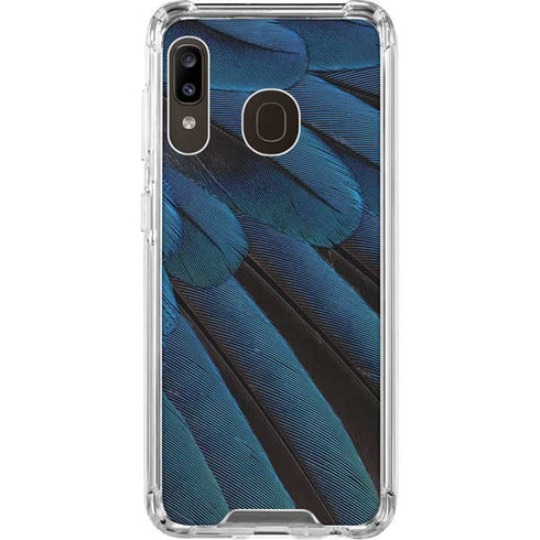 Macaw Animal Print Galaxy A30 Clear Case