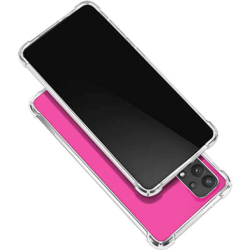 Magenta Solid Galaxy A32 5G Clear Case