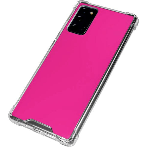 Magenta Solid Galaxy Note20 5G Clear Case