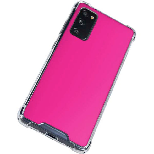Magenta Solid Galaxy S20 FE Clear Case