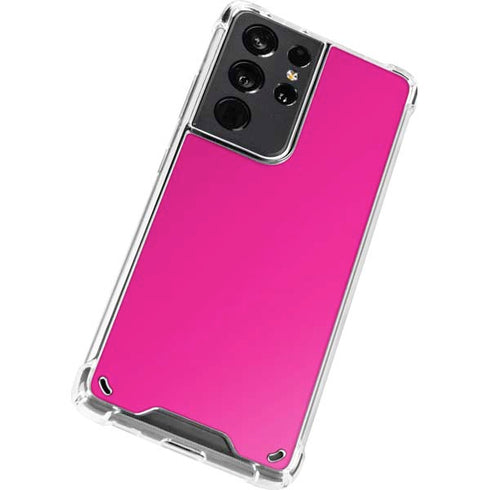 Magenta Solid Galaxy S21 Ultra 5G Clear Case