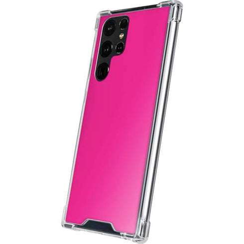 Magenta Solid Galaxy S22 Ultra Clear Case