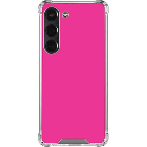 Magenta Solid Galaxy S23 Clear Case