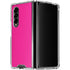 Magenta Solid Galaxy Z Fold4 5G Clear Case