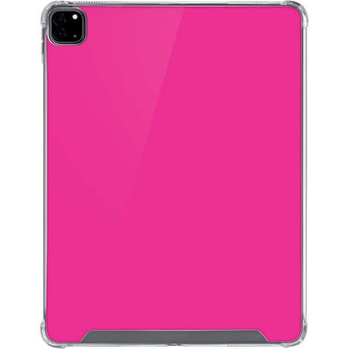 Magenta Solid iPad Pro 12.9in (2020) Clear Case