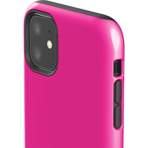 Magenta Solid iPhone 11 Impact Case