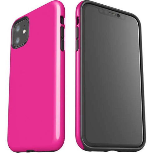 Magenta Solid iPhone 11 Impact Case