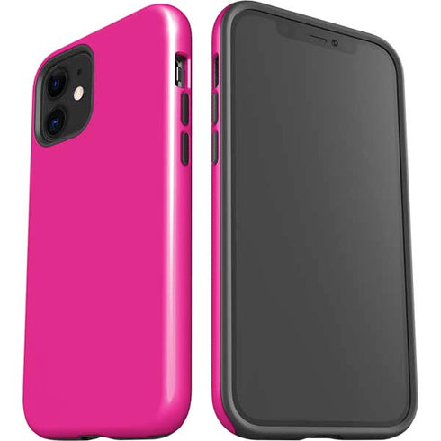 Magenta Solid iPhone 12 Impact Case